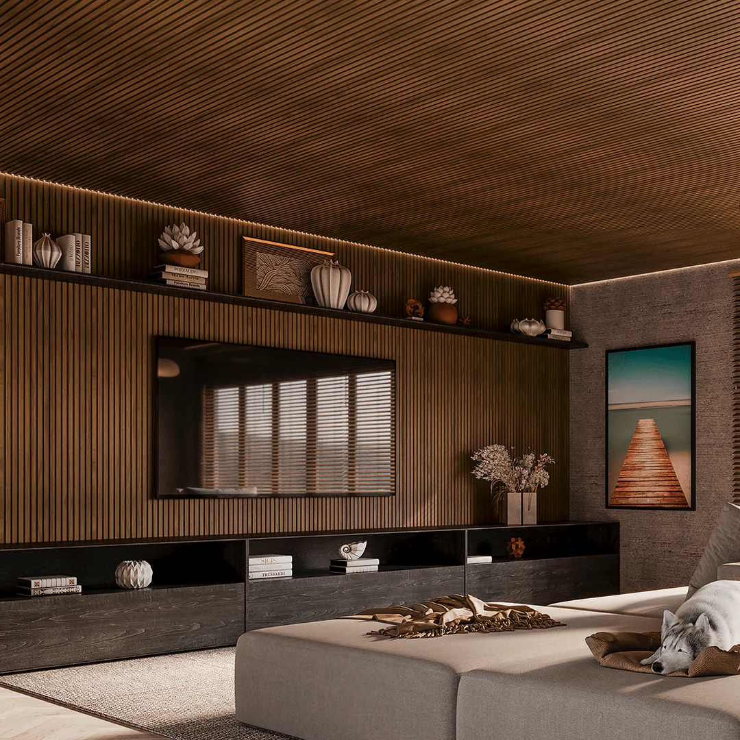 Placa aplicada em ambiente